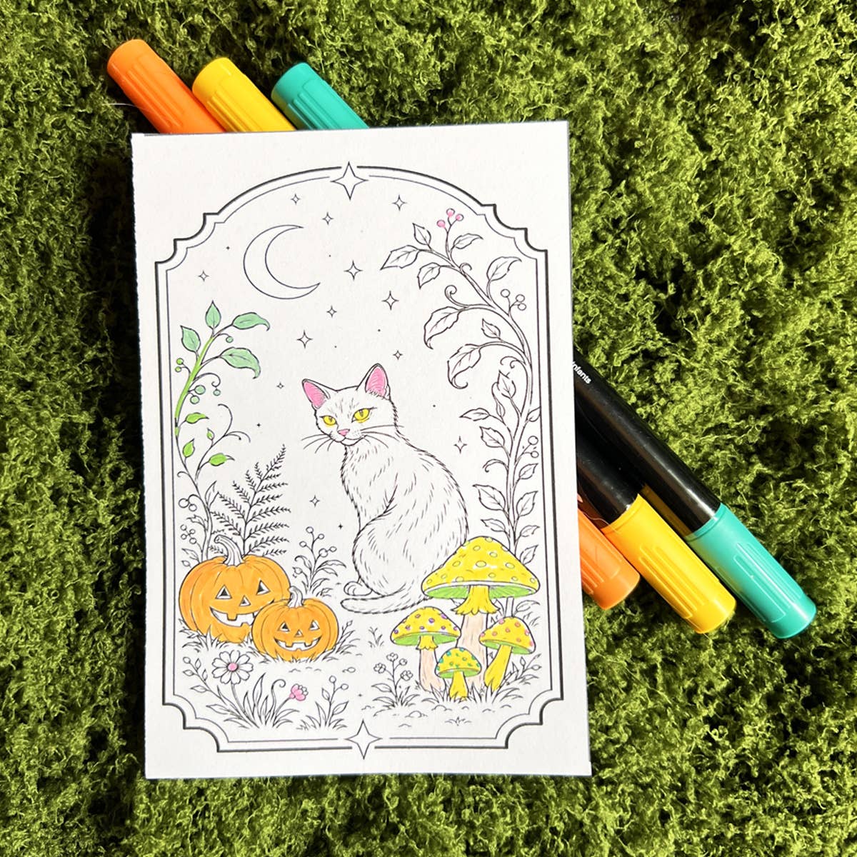 Mini Coloring Book – Spooky Woodland