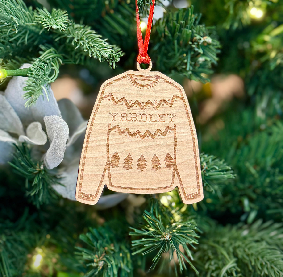 Yardley Christmas Sweater Ornament