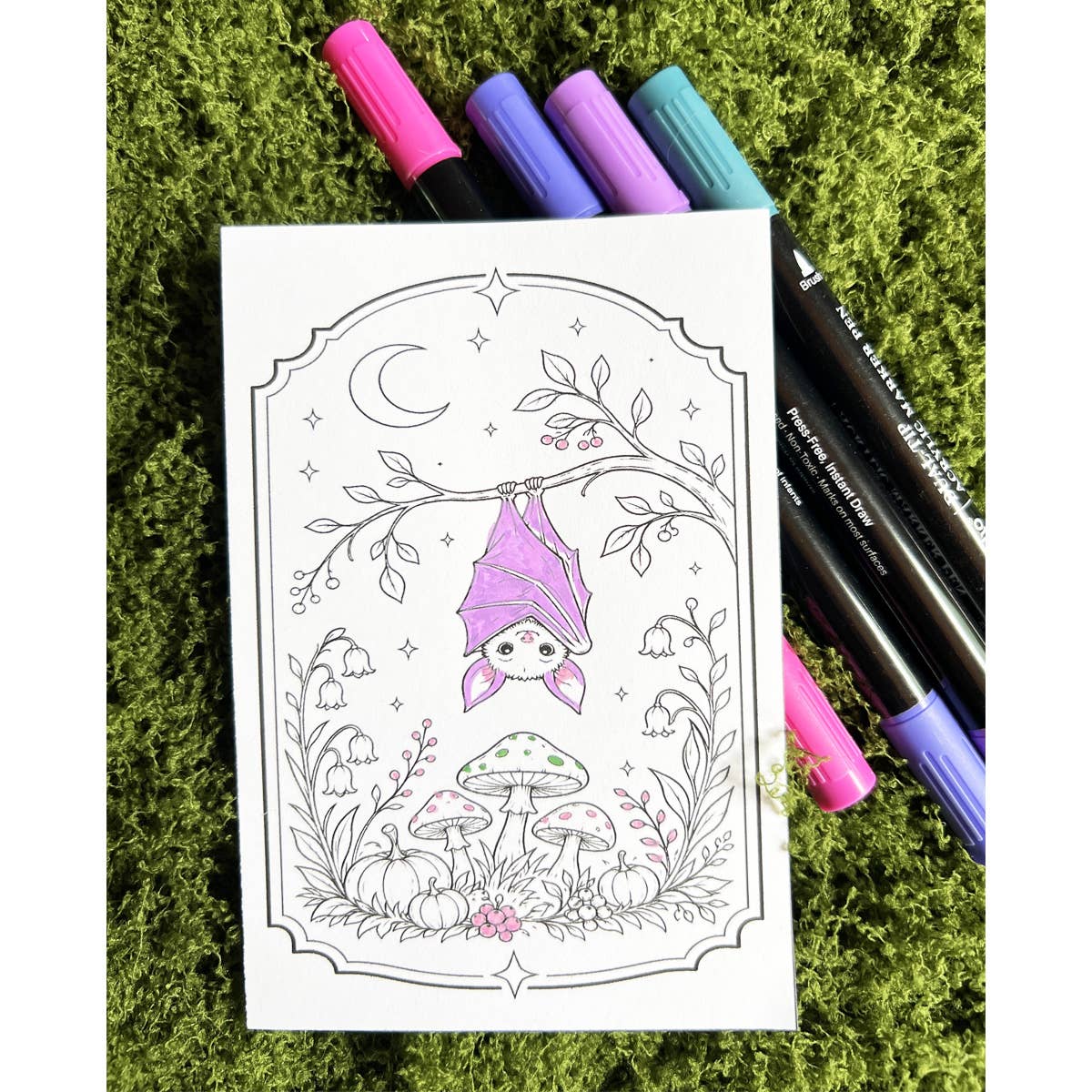 Mini Coloring Book – Spooky Woodland