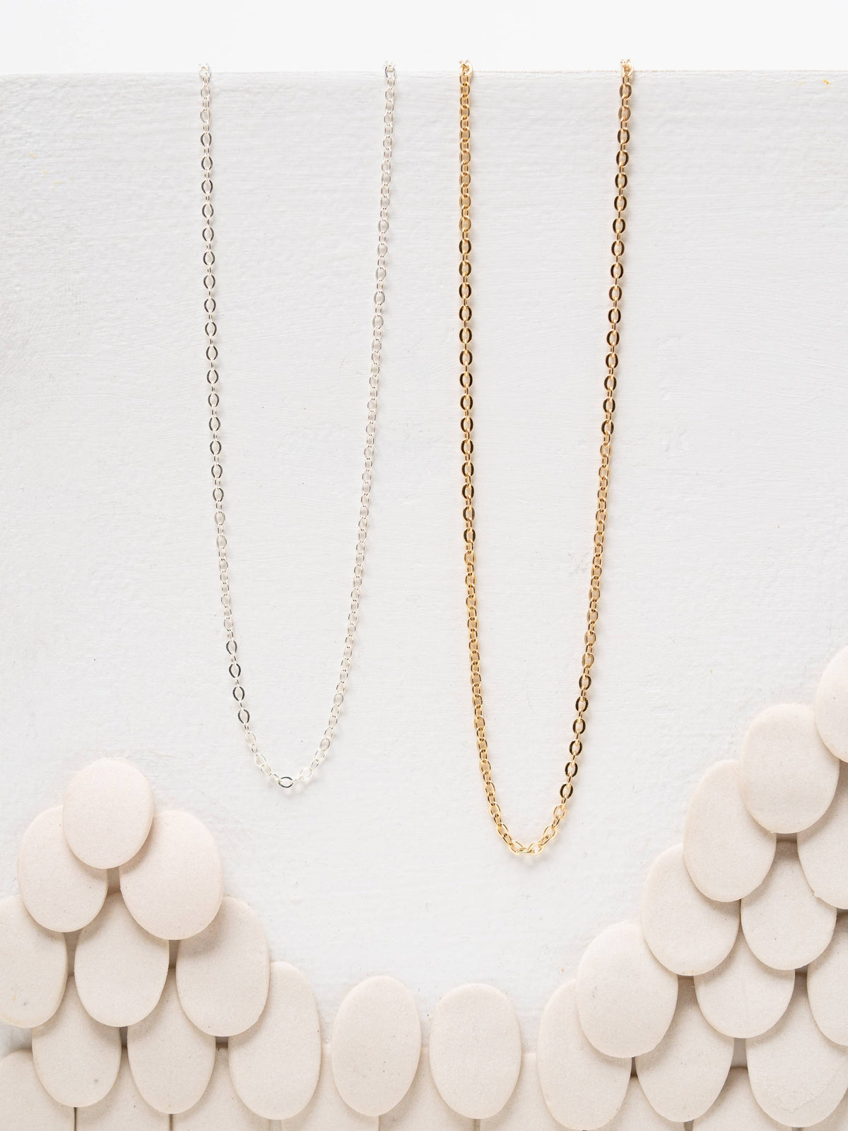 Charm Necklace Base: Gold