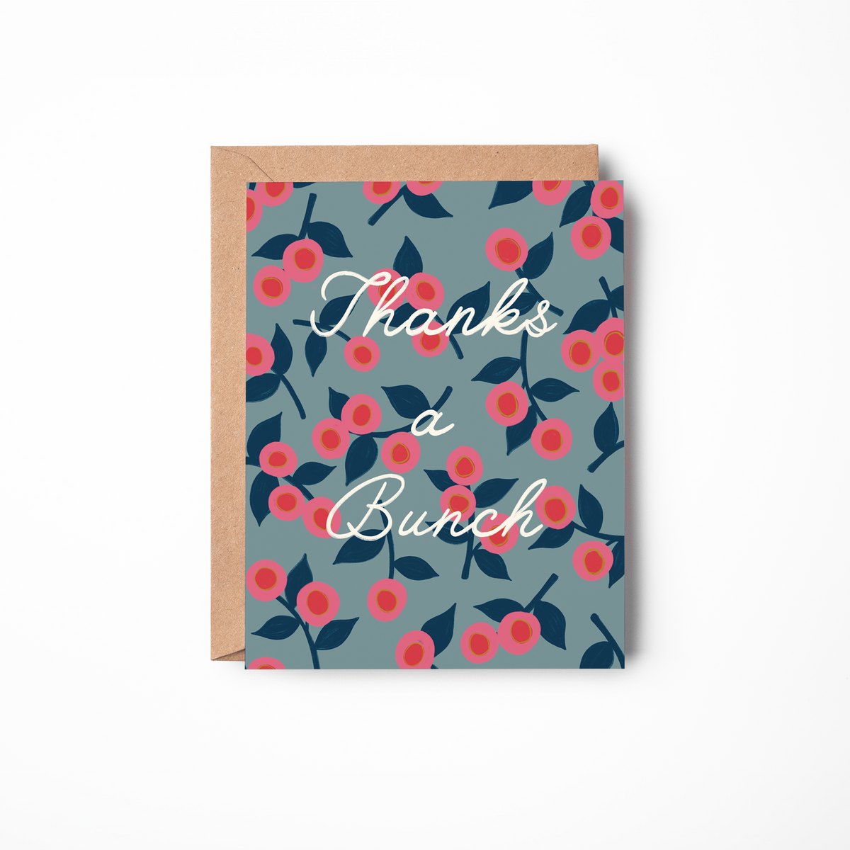 Pink Bulbs Thank You Card