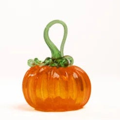 Collection of specialty pumpkins with various designs and colors on a white background.