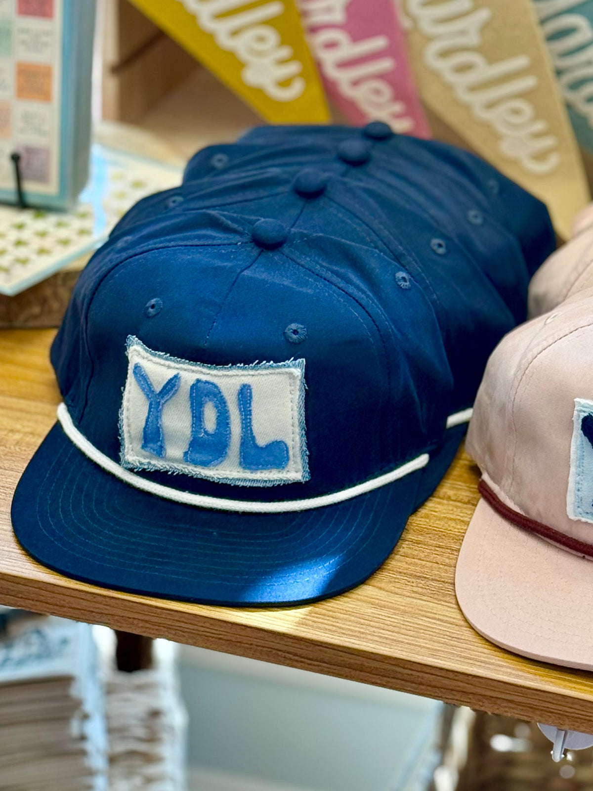 YDL "Yardley" Patchwork Hat - Navy