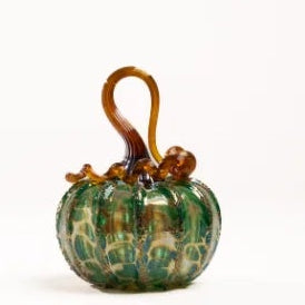 Glass Pumpkin - Glimmer Green