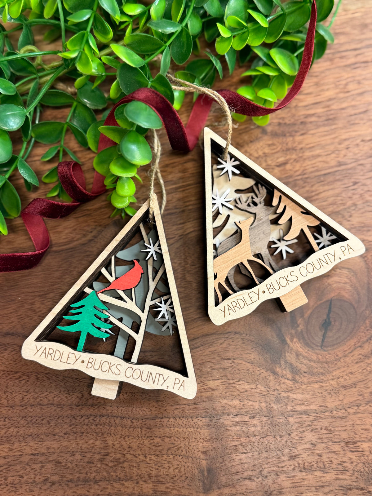 Yardley Wooden Deer Ornament