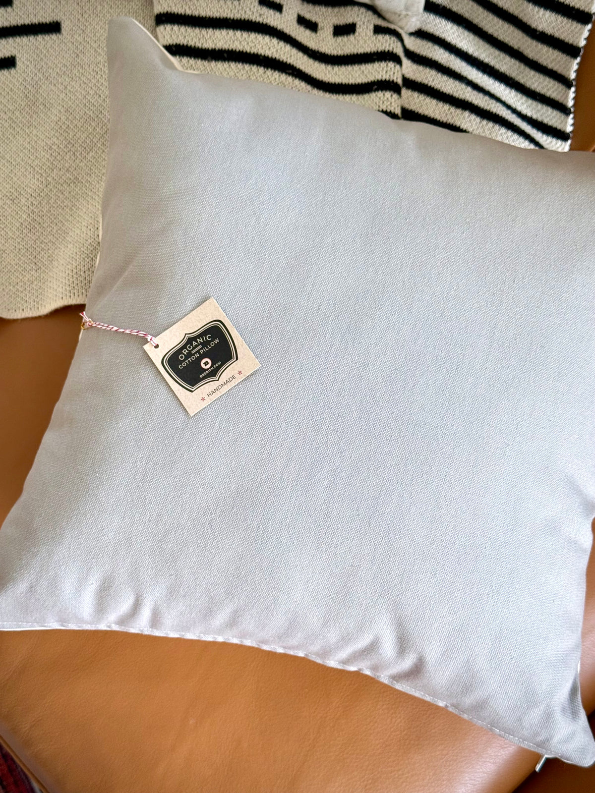Bucks County Vintage Postage Stamp Pillow 16x16