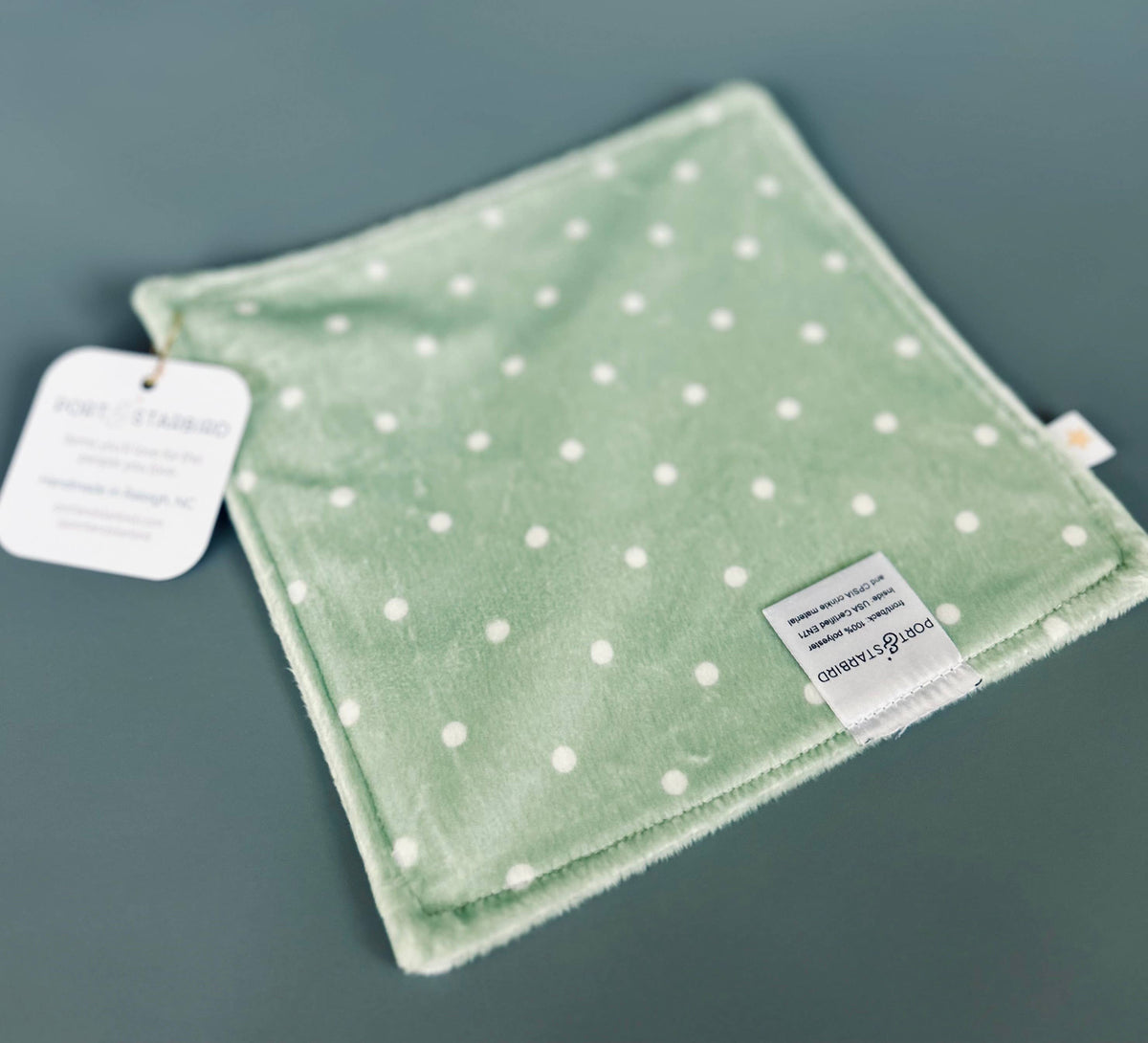 Green Dot Minky Crinkle Sensory Toy