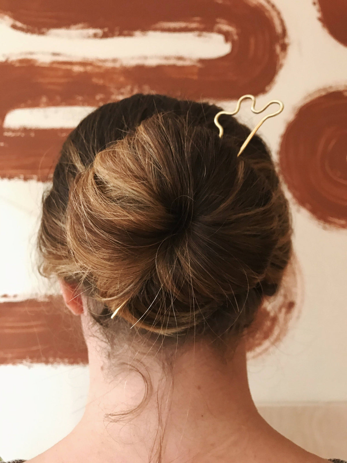 SQUIGG Bun Pin: Brass / Large