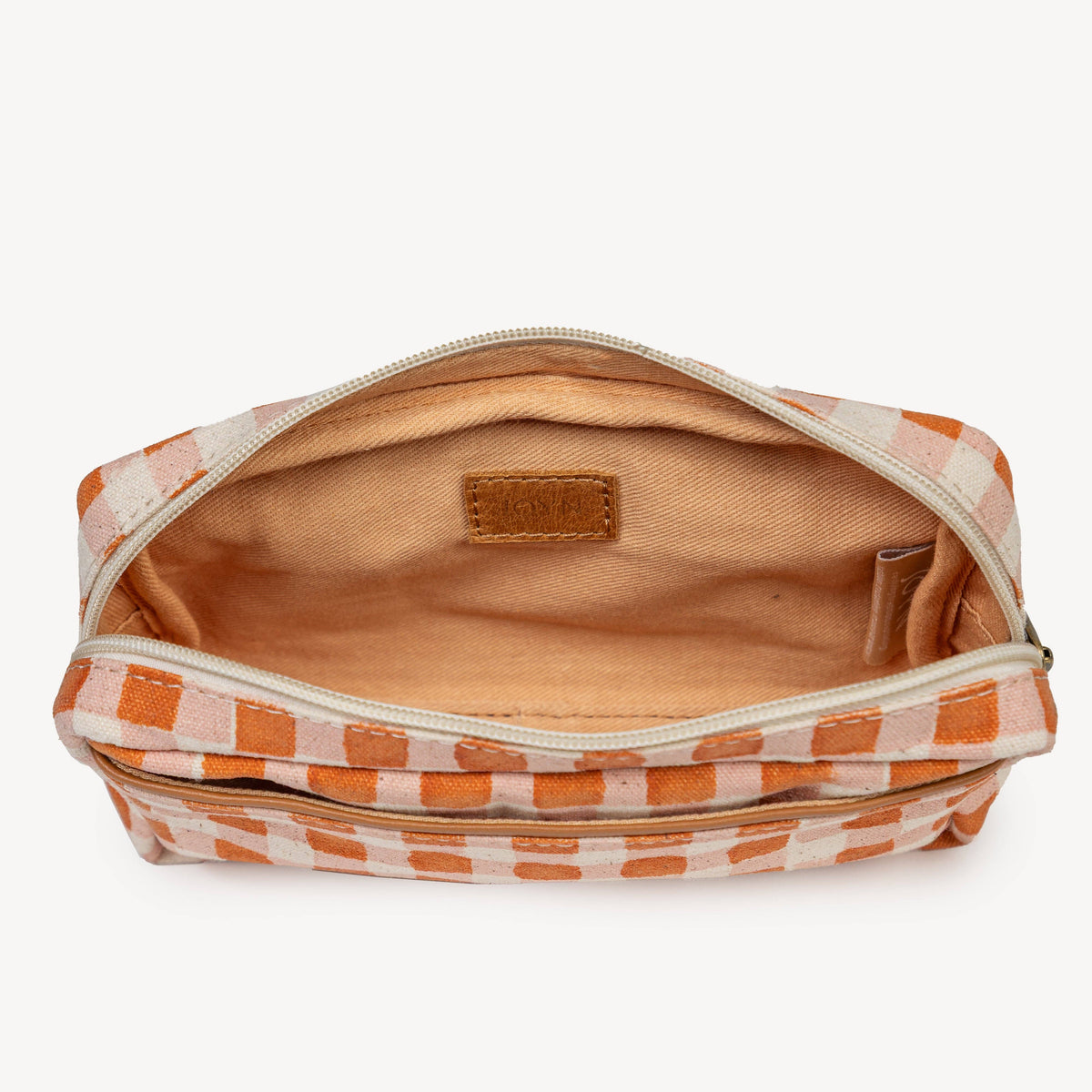 Block Print Belt Bag - Ember Plaid