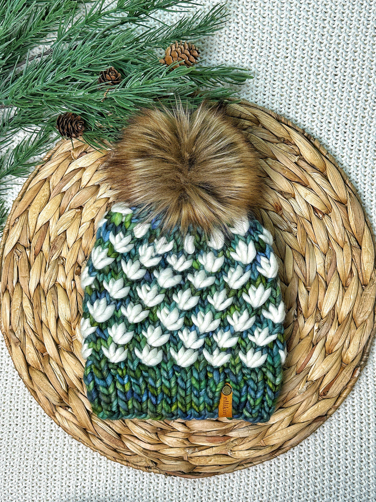 Lotus Flower Beanie in Indecita