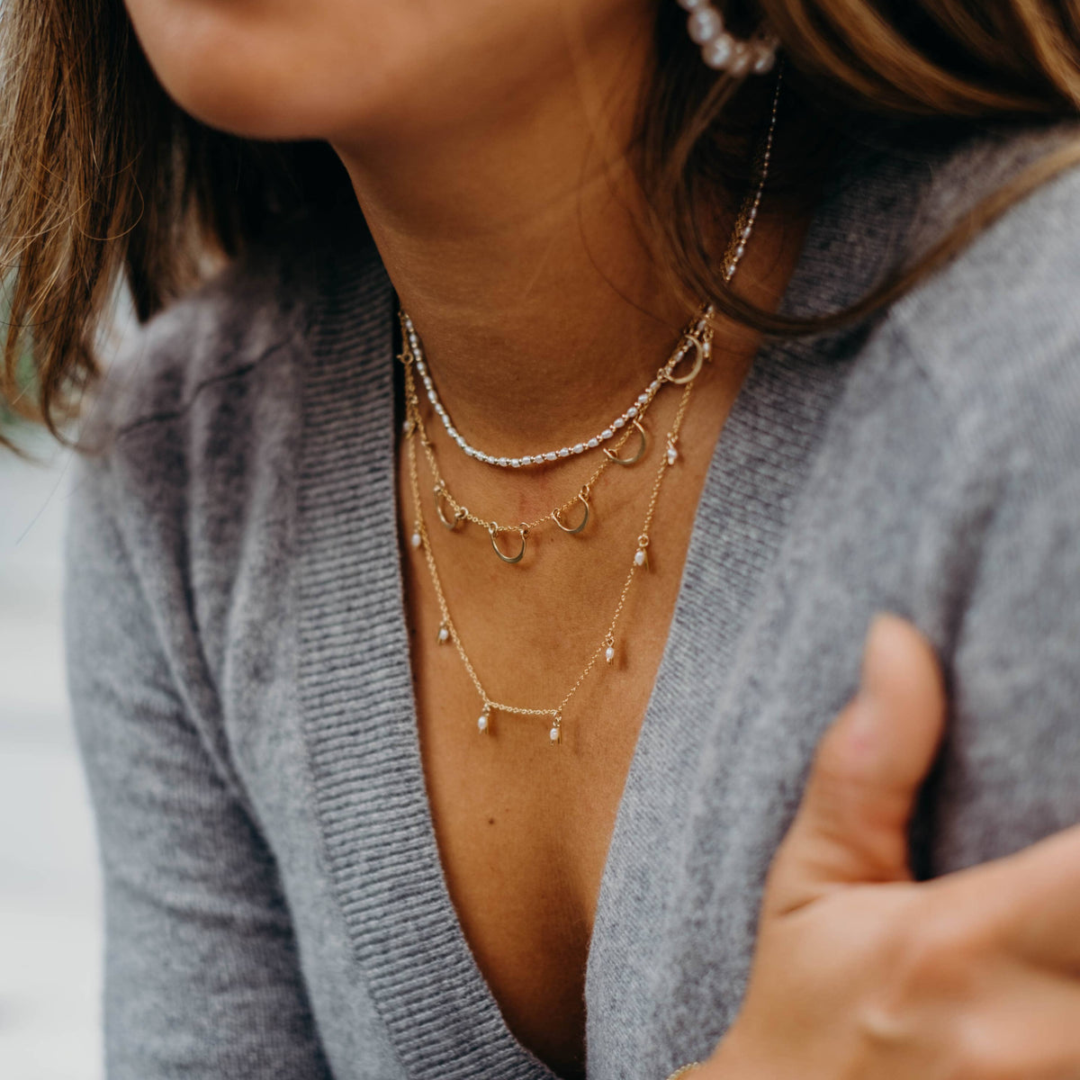 Pearl Fringe Necklace