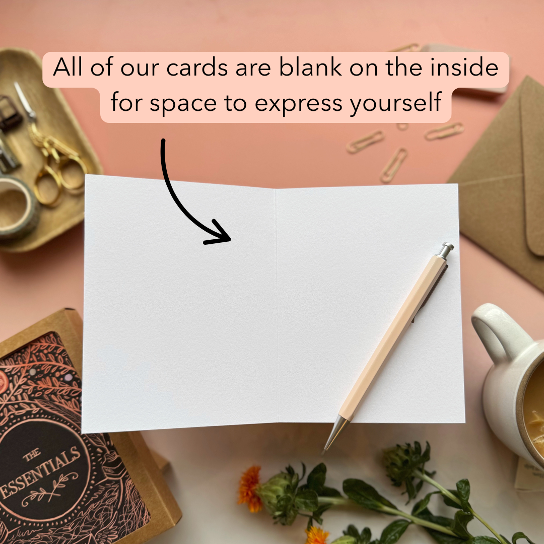 You Bring The Sunshine Daffodil Card — Thank you, Birthday, Friendship Card: Eco-friendly card pocket