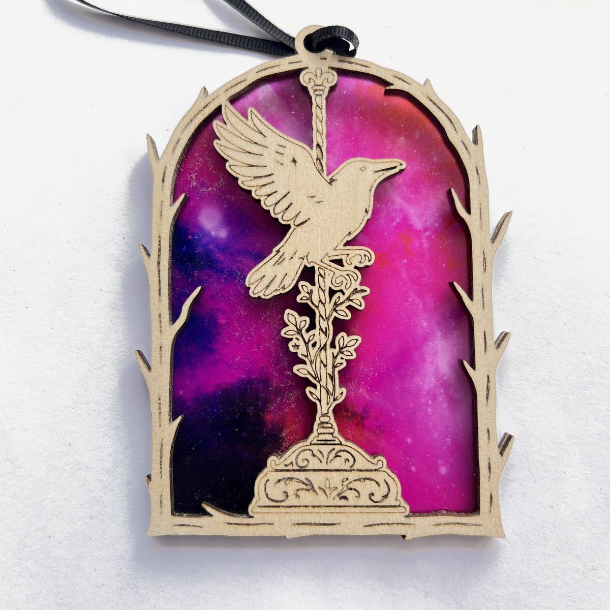 Raven Carousel Ornament Suncatcher