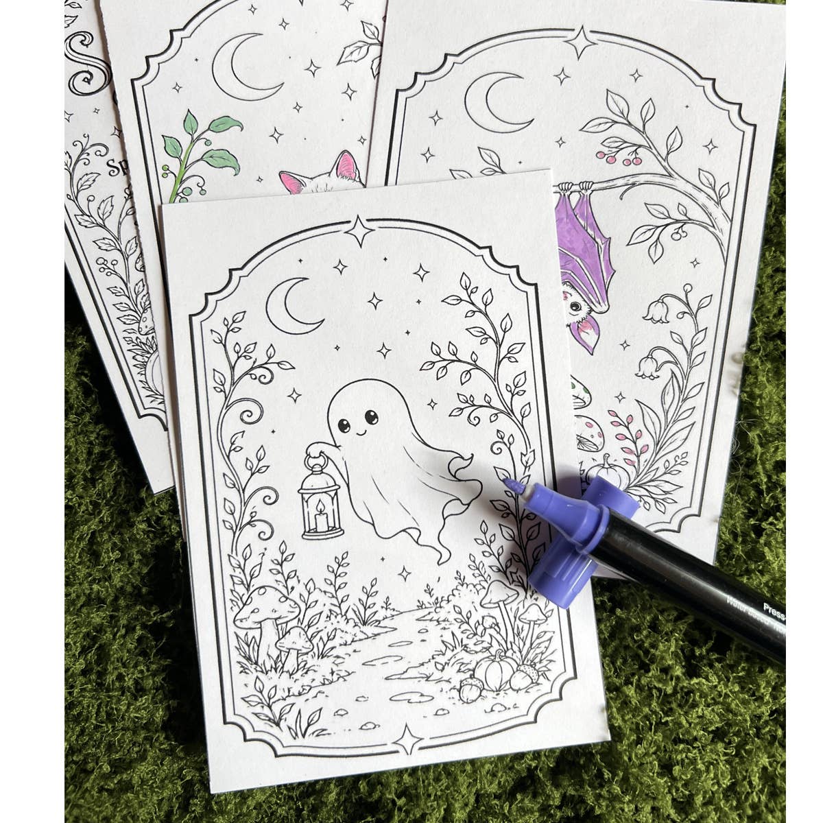 Mini Coloring Book – Spooky Woodland