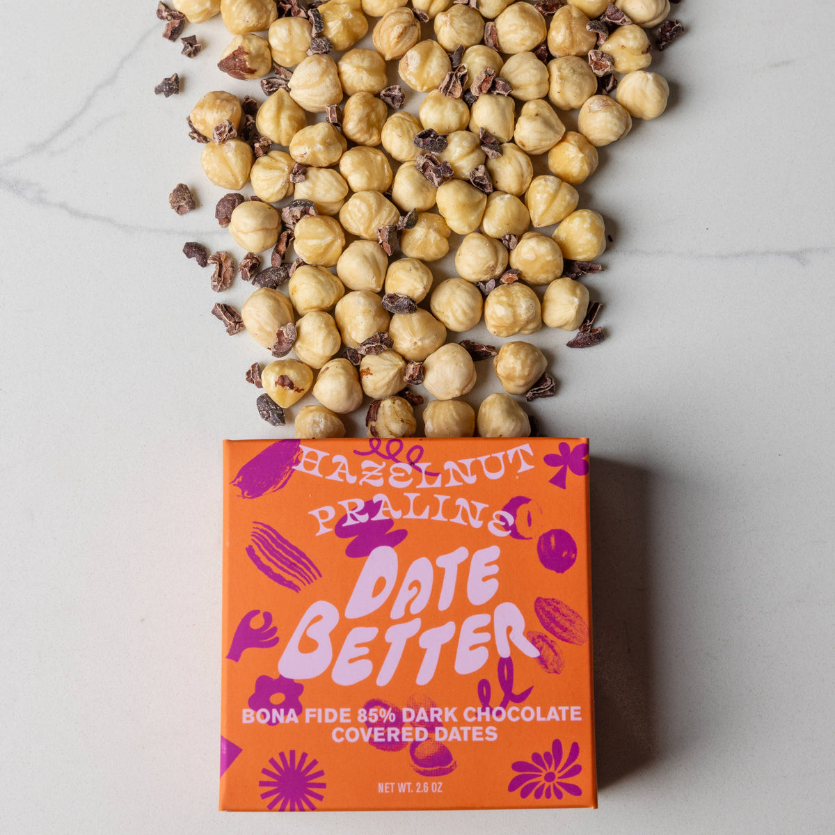 Hazelnut Praline Chocolate Covered Dates