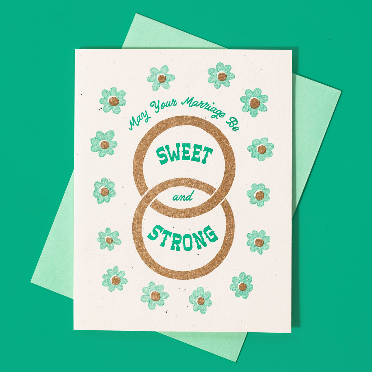 Sweet & Strong Marriage - Risograph Greeting Card