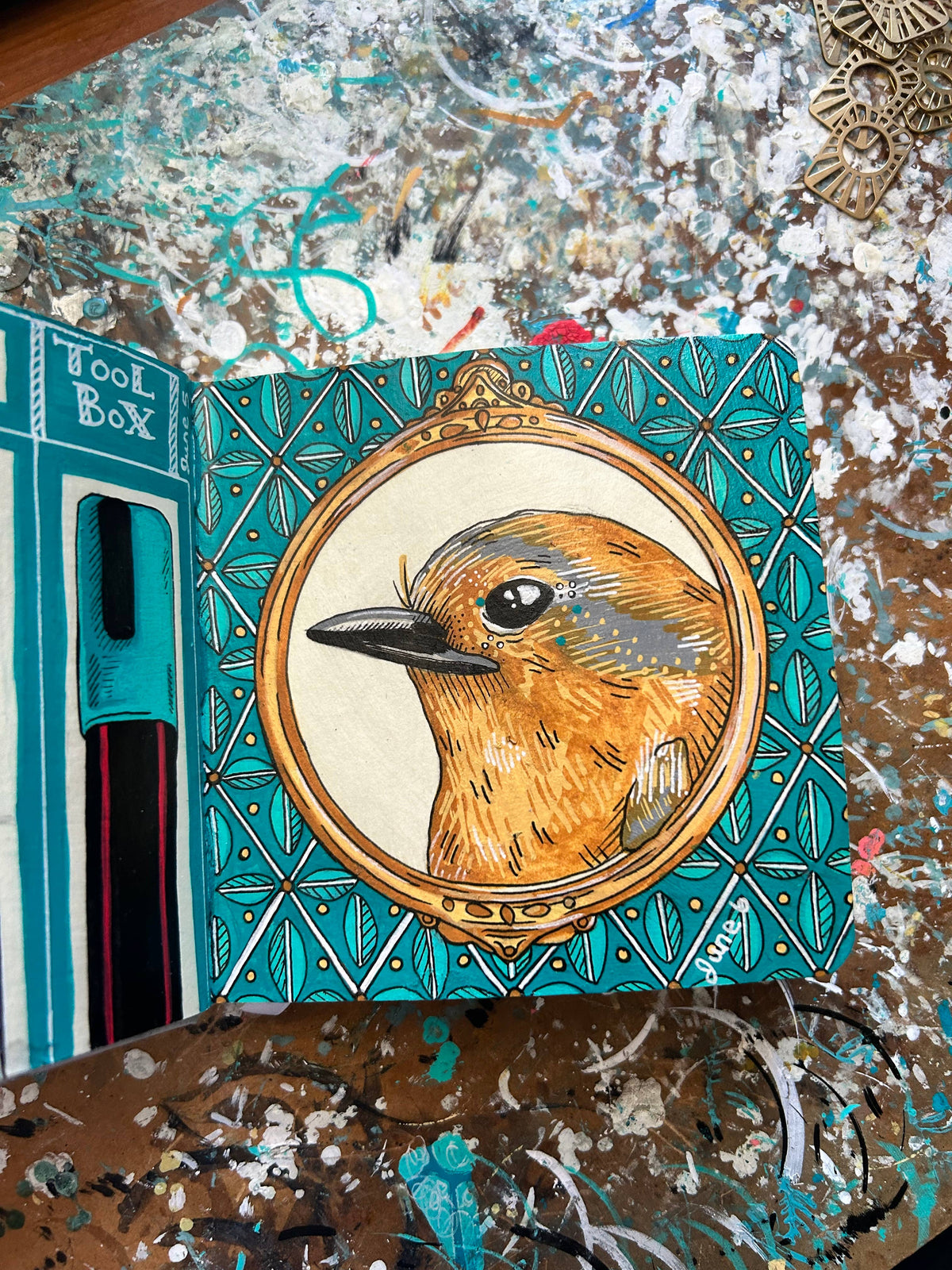 Original Bird Paintings Mini (2.5”x3.5”)
