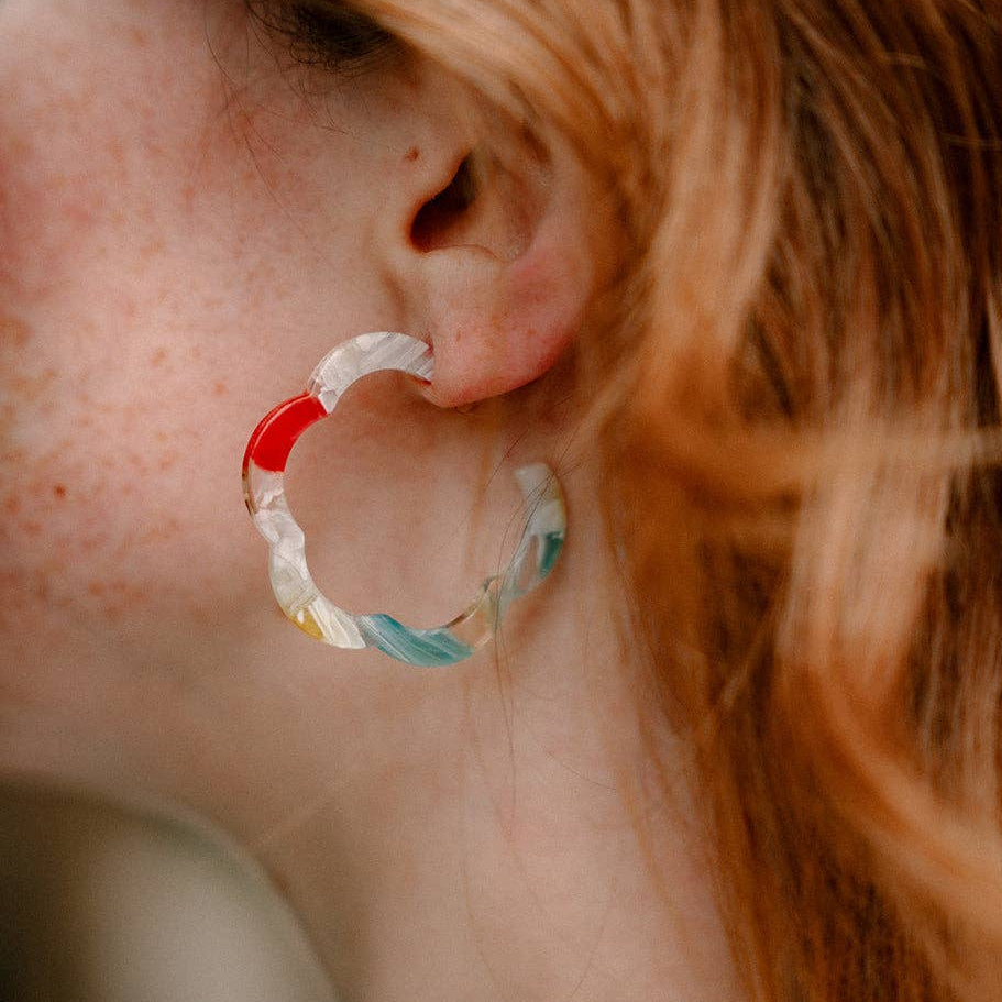Posey Hoops in Technicolor