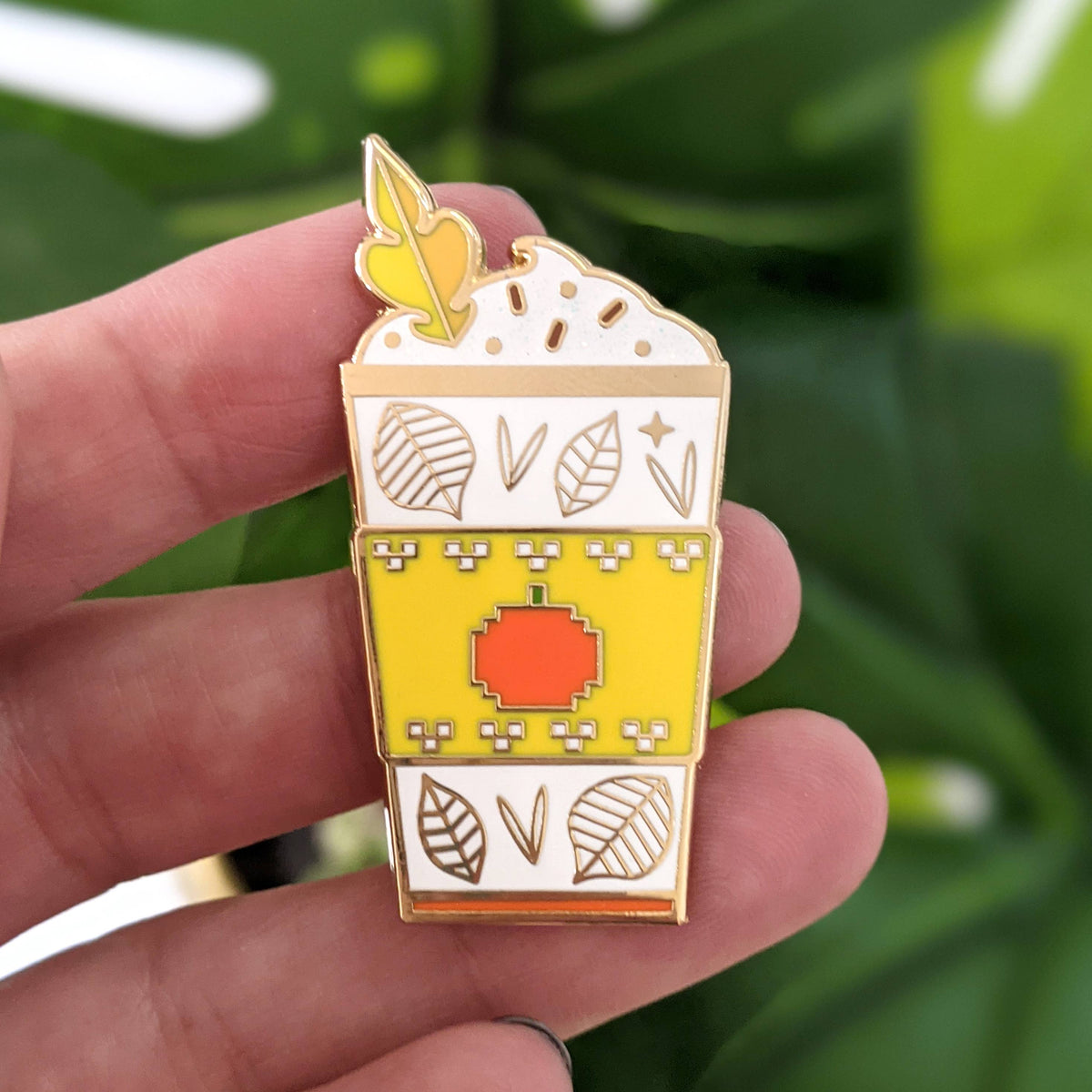 Fall Spice Latte Enamel Pin