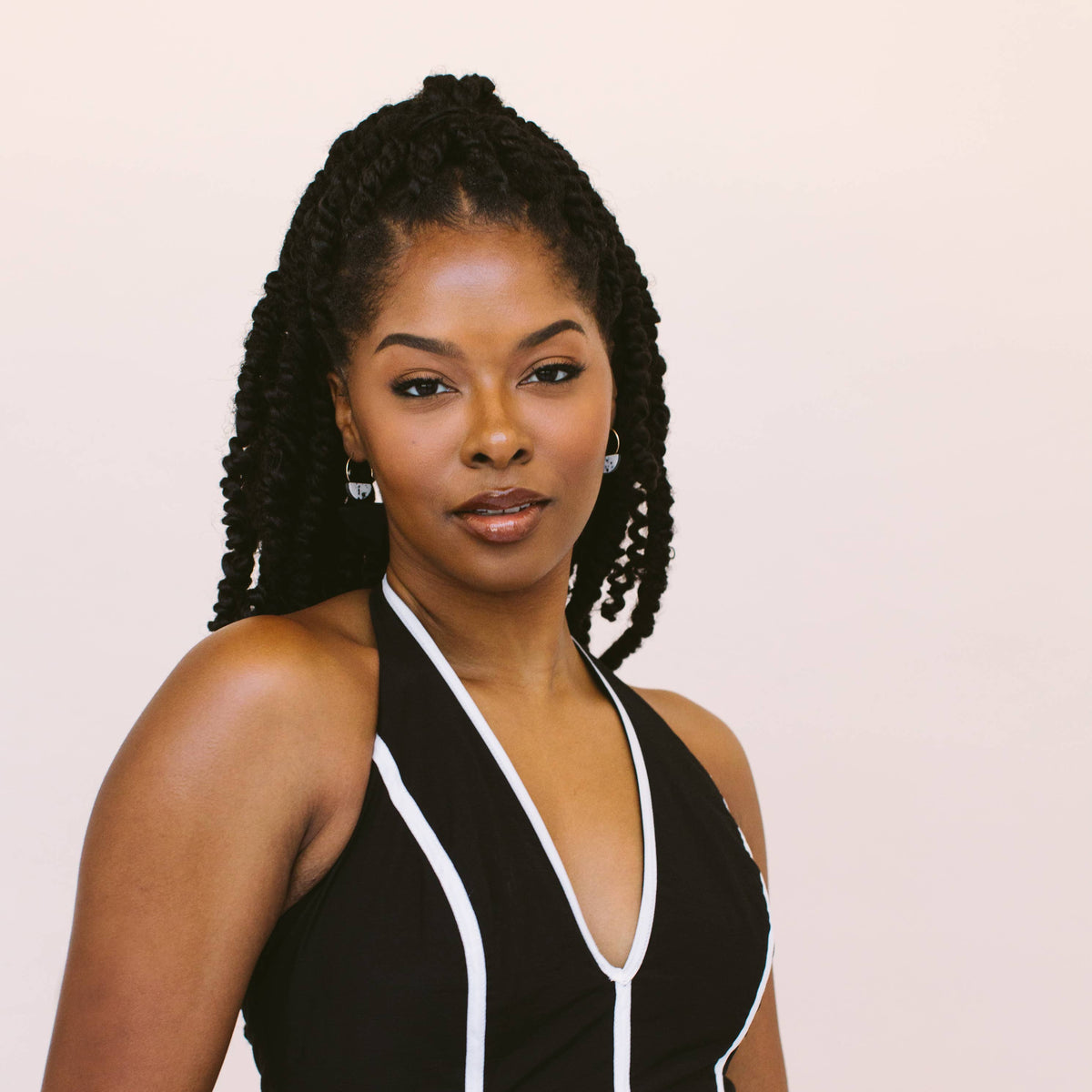 Ink Splatter Little Slice Hoops