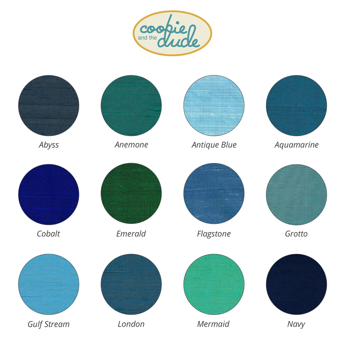 London Blue Dupioni Silk 2" Headband