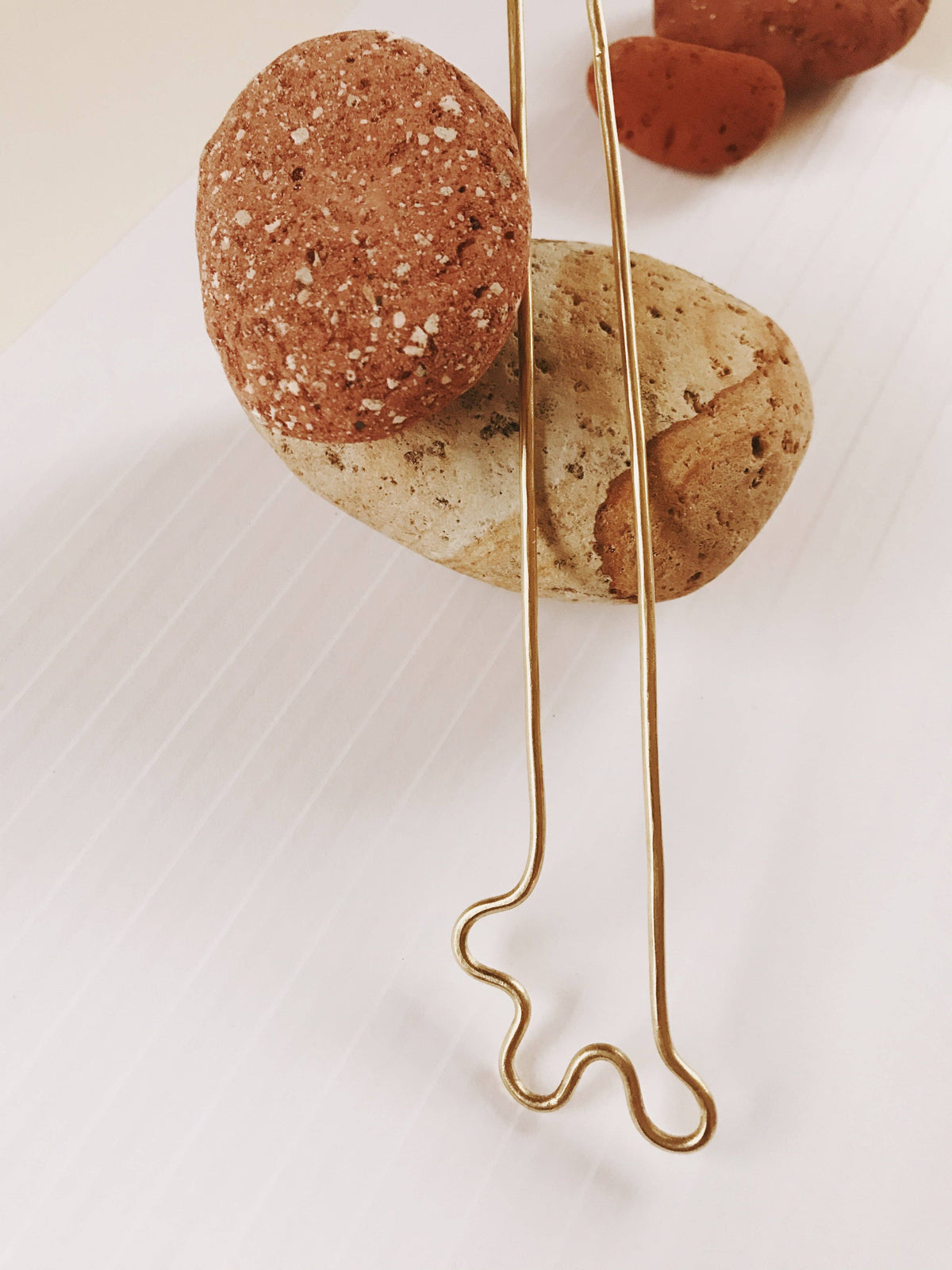 SQUIGG Bun Pin: Brass / Large