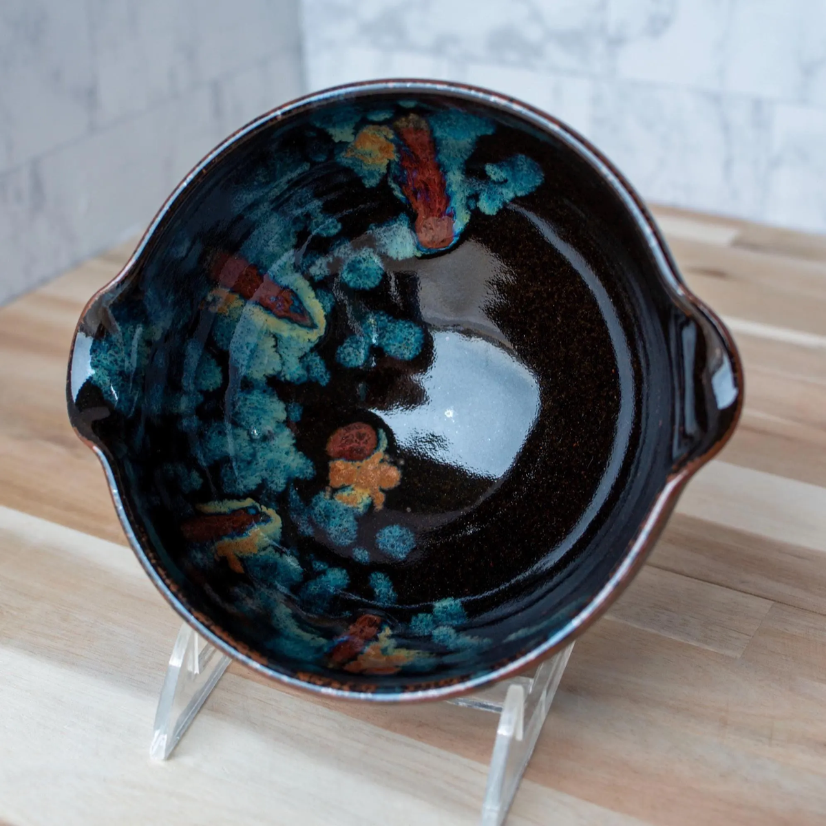 Mixing Bowl With Whisk in Midnight Garden
