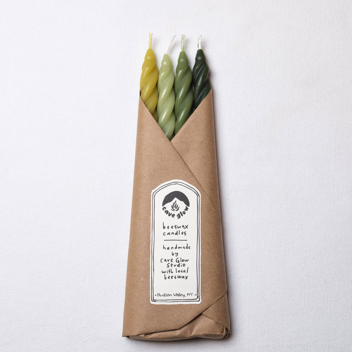 Woodland Beeswax Taper Candles (Set of 4)