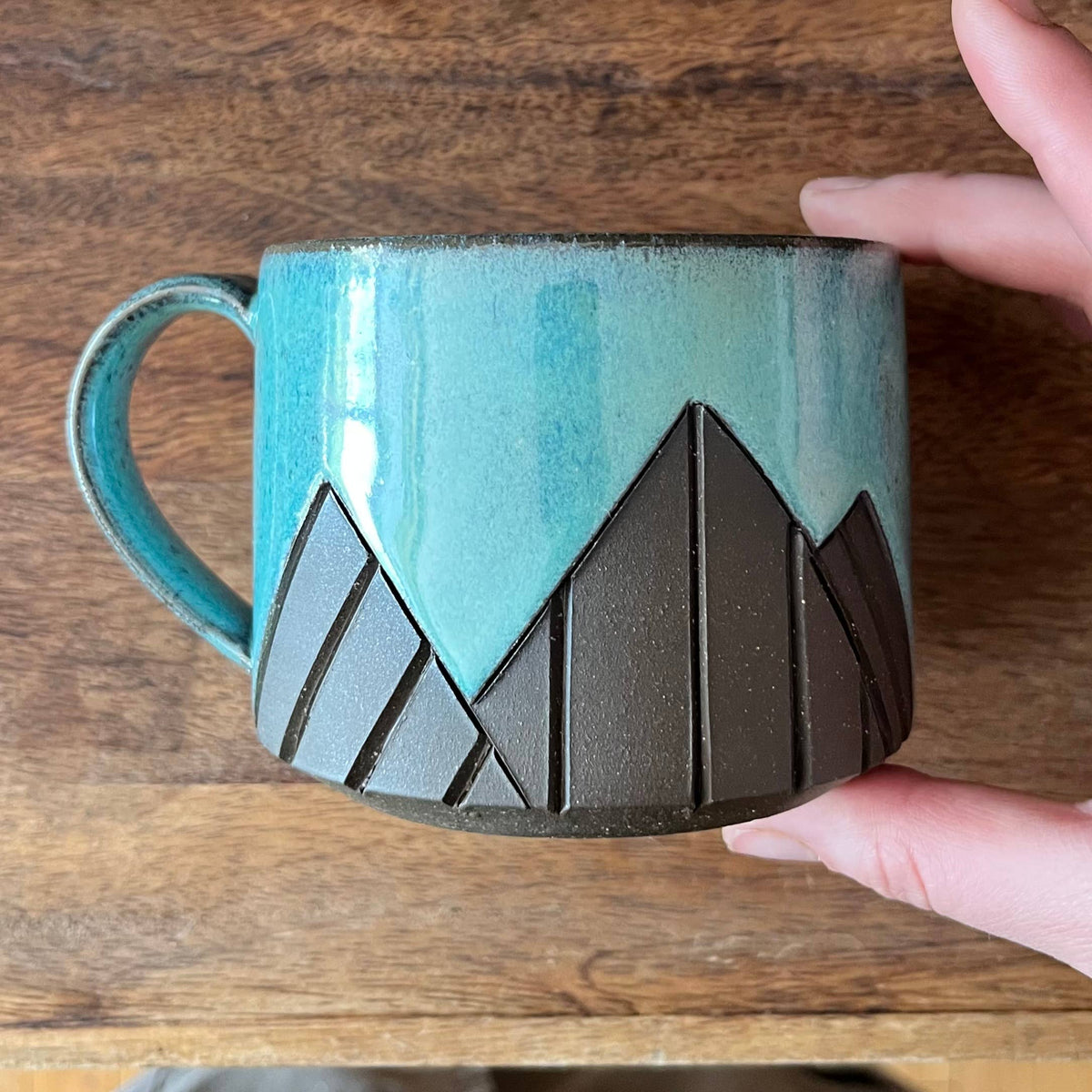 Teal Mountain Mug