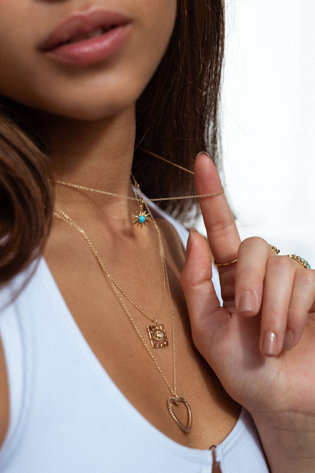 Lone Eye Necklace with Moonstone