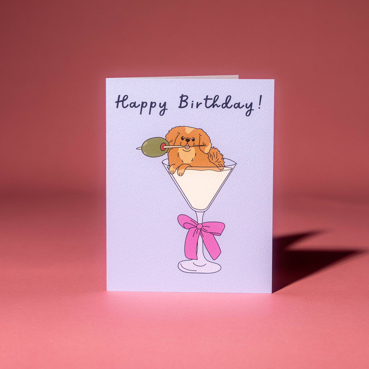 Pup-tini Birthday Card