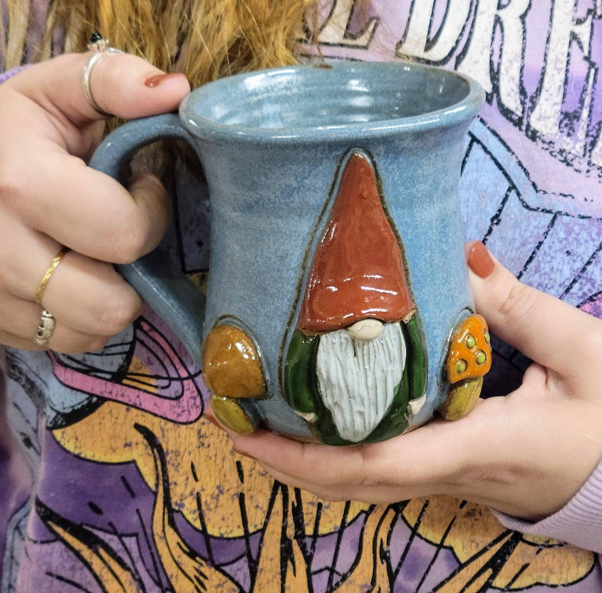 Gnome with Mushrooms Mug