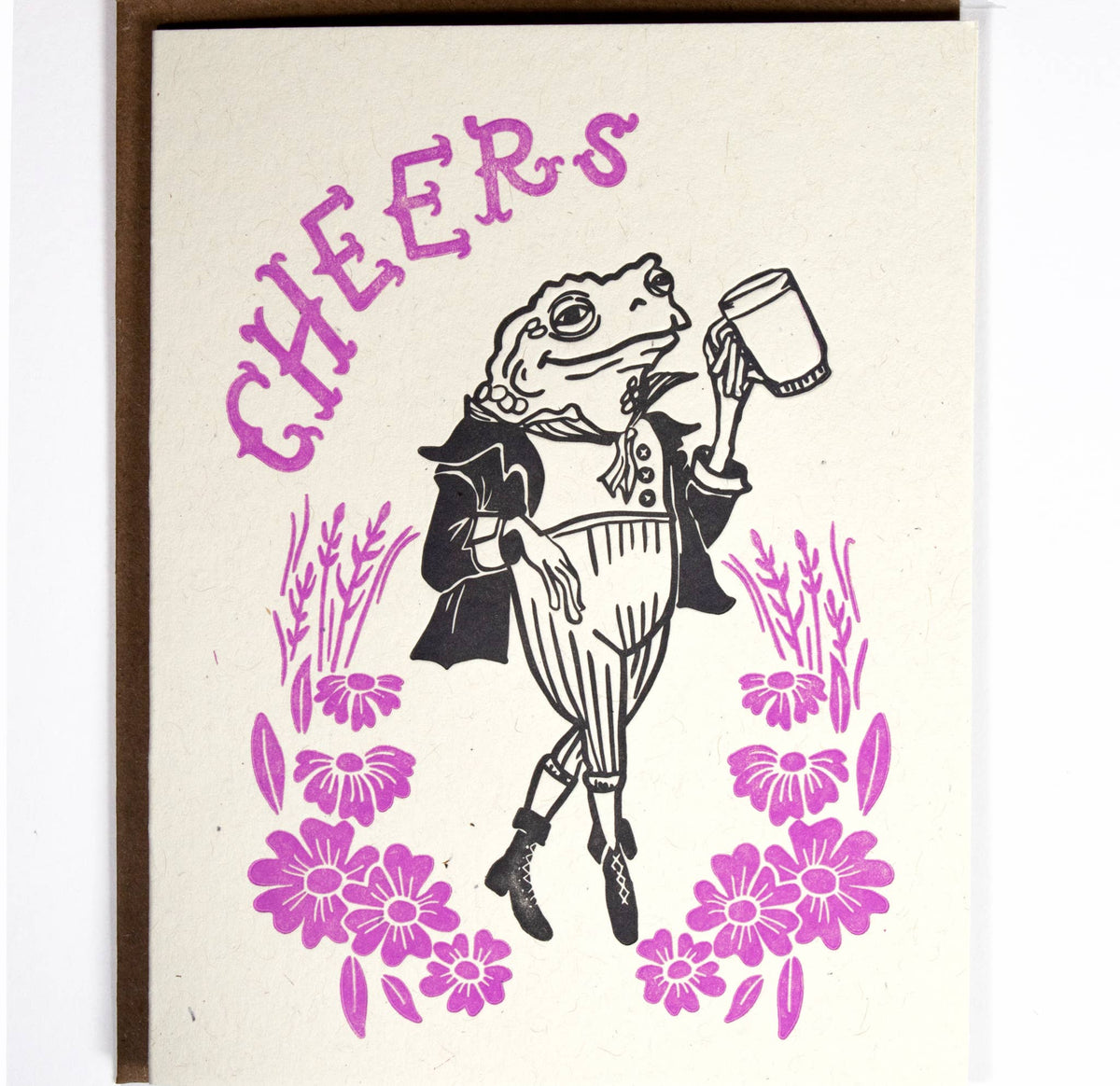 Cheers Frog! Greeting Card