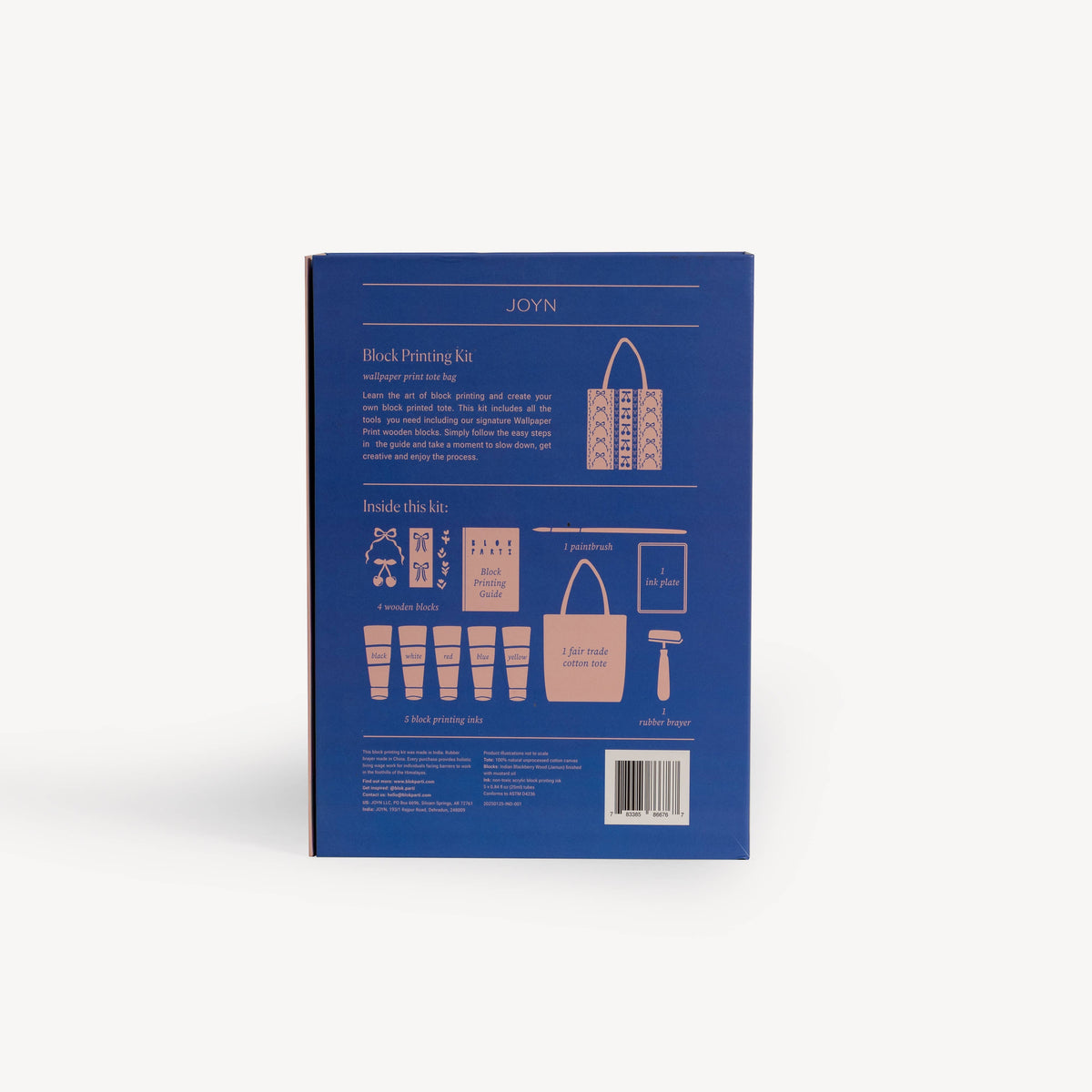 BLOK PARTI Block Printing Kit - Wallpaper Print Tote Bag