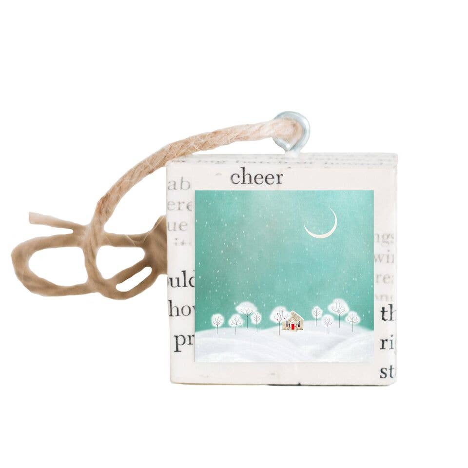 Snowy Night Holiday Ornament