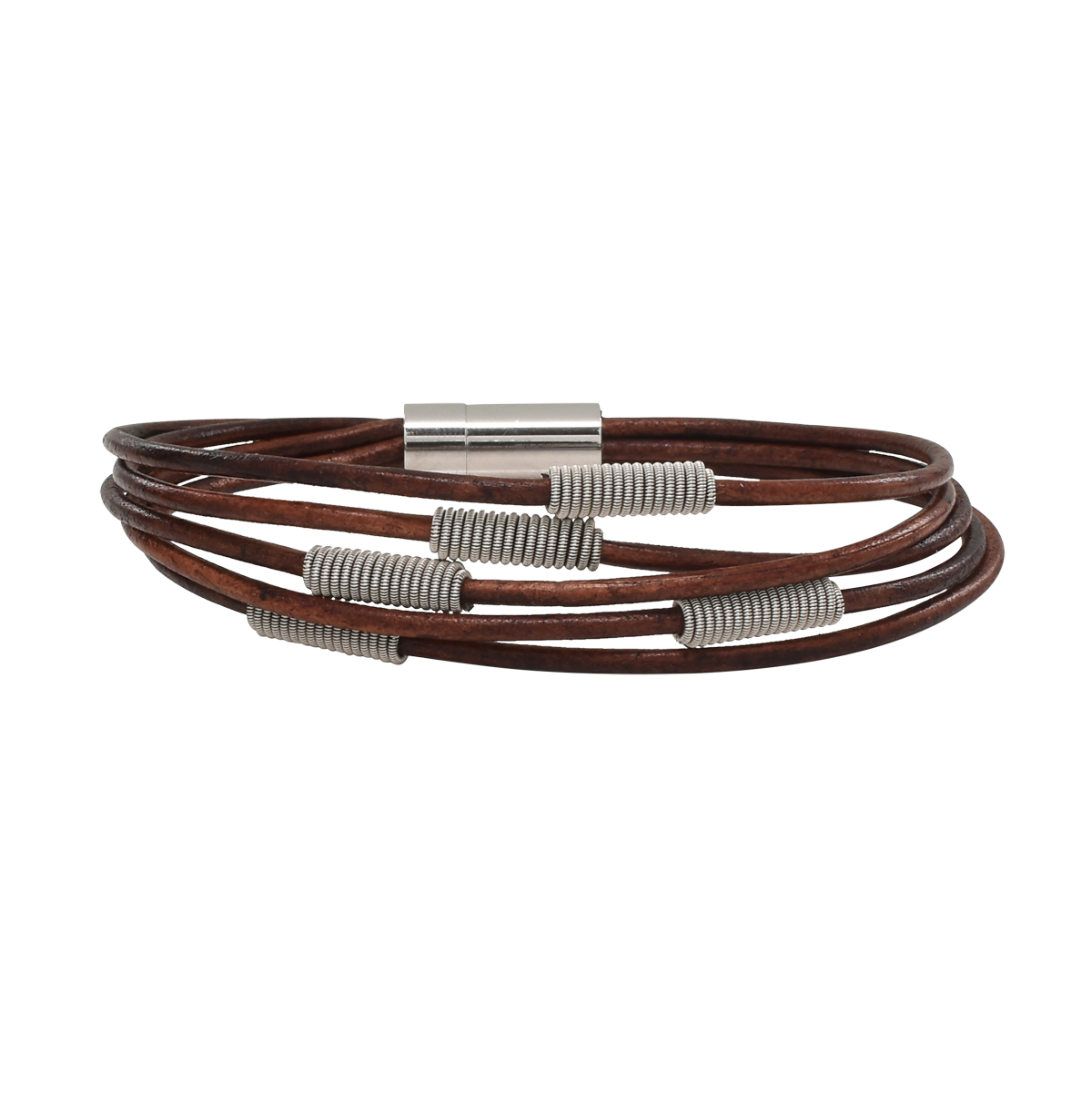 Arpeggio Leather Bracelet - Brown