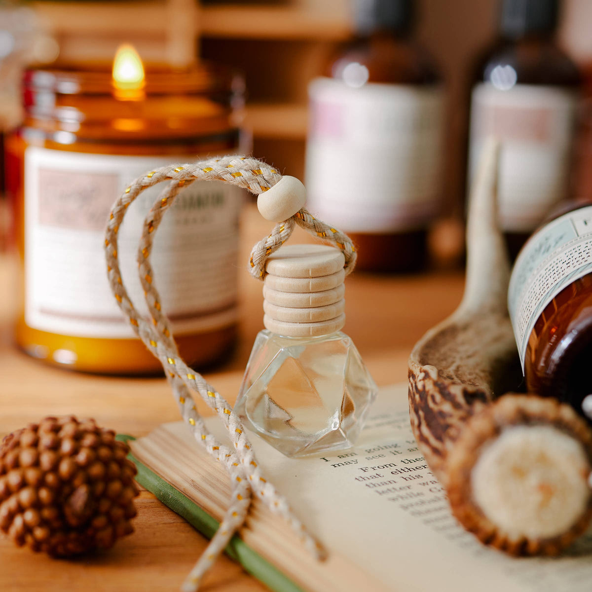 Spiced Pear + Honey Scented Car Diffuser