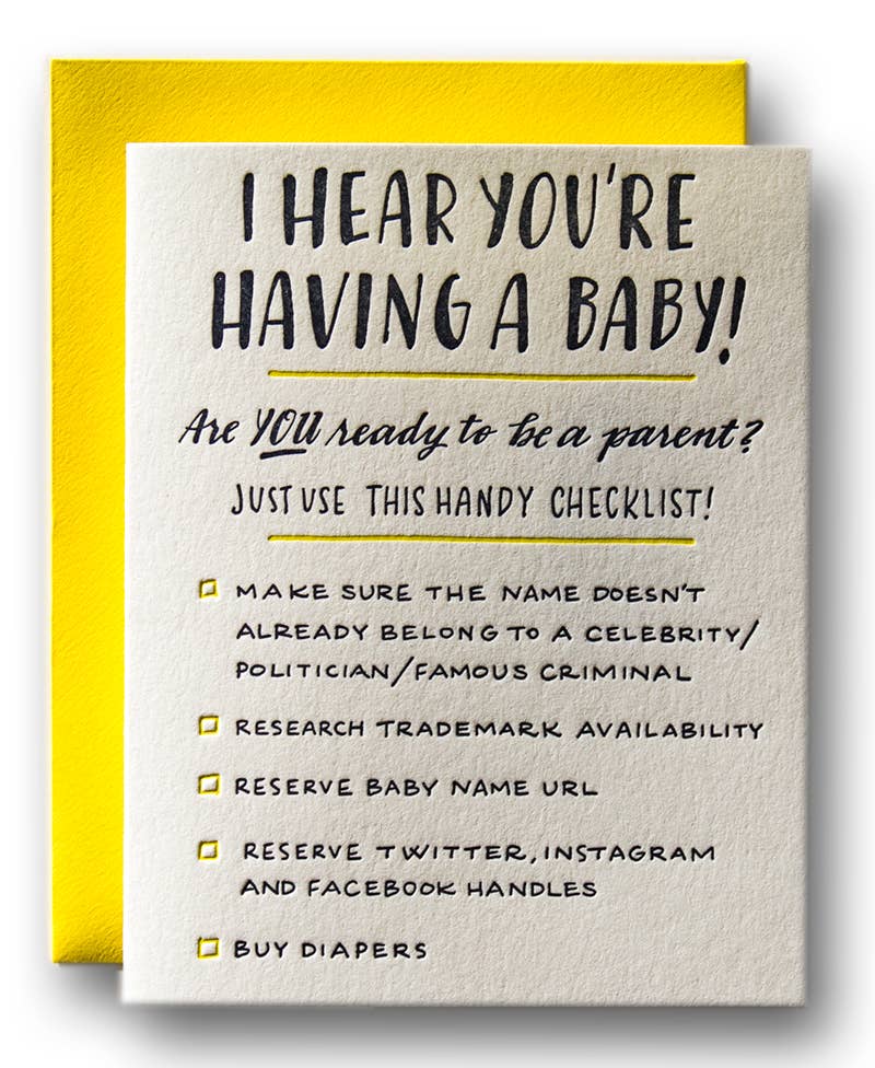 Baby URL New Baby Card