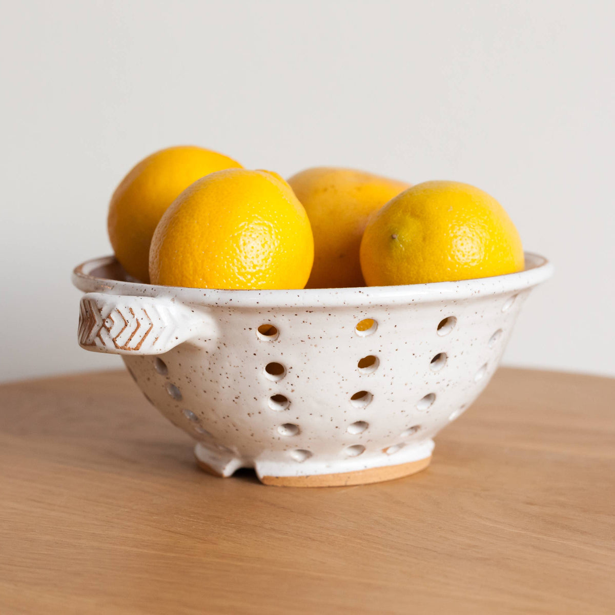 Speckled Clay Colander