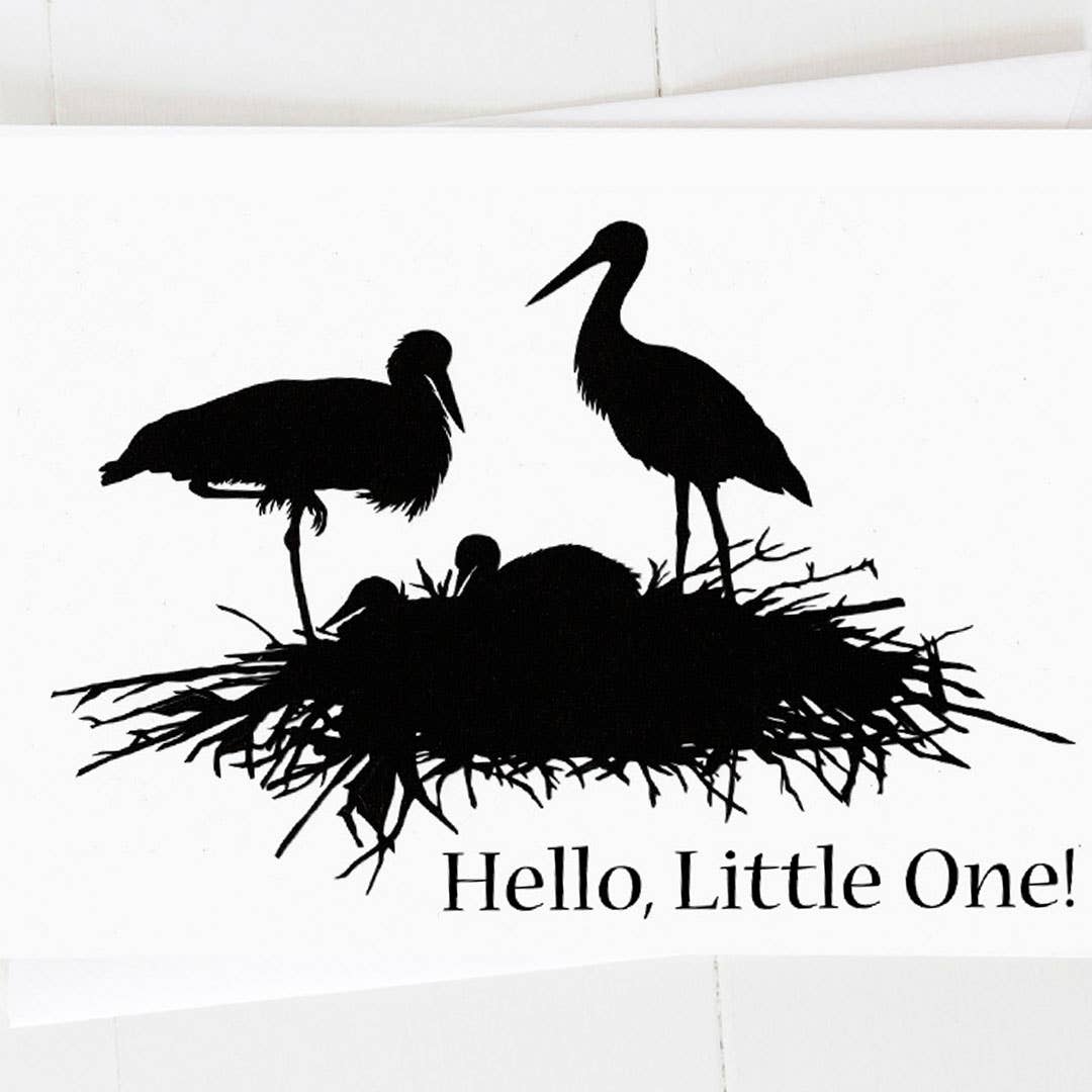 New Baby with stork nest