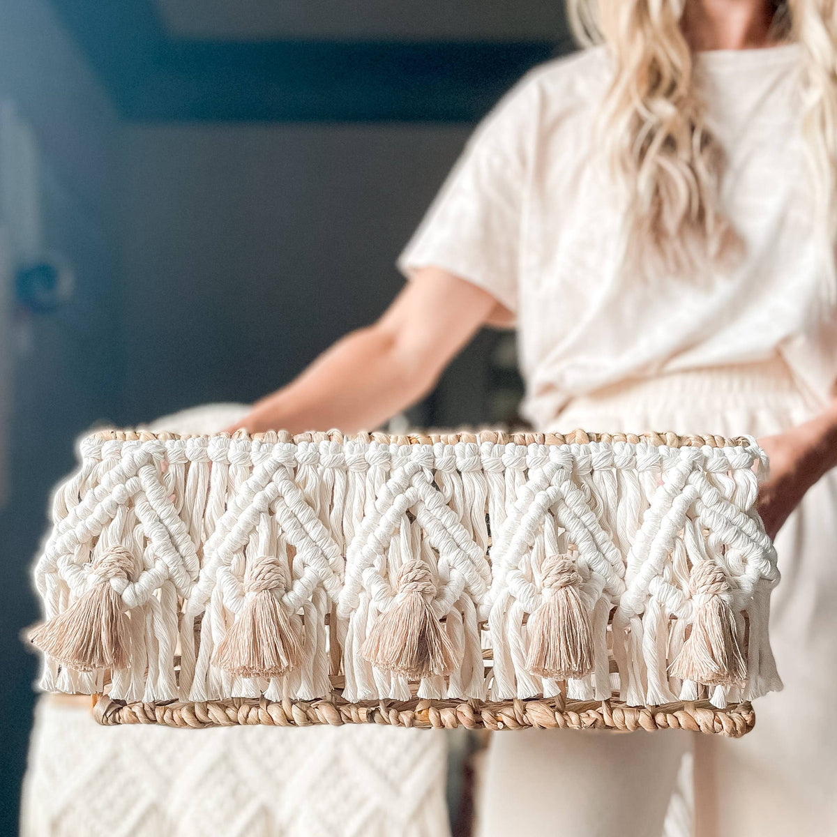 Alyssa Macrame Basket