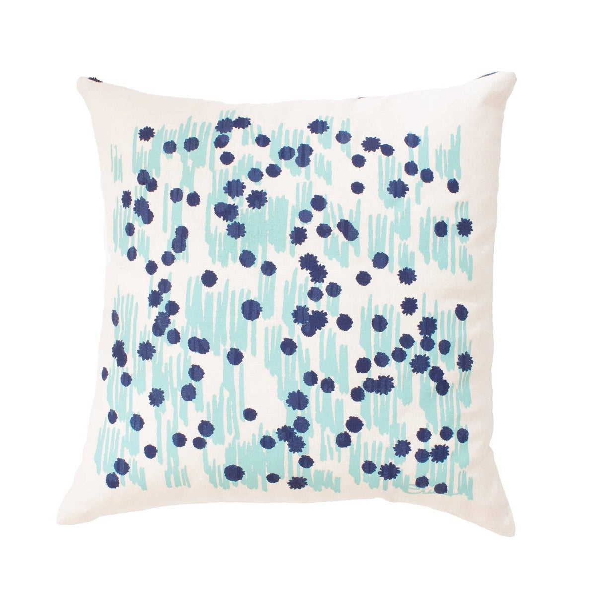 Navy Meadow Pillow (20" x 20")