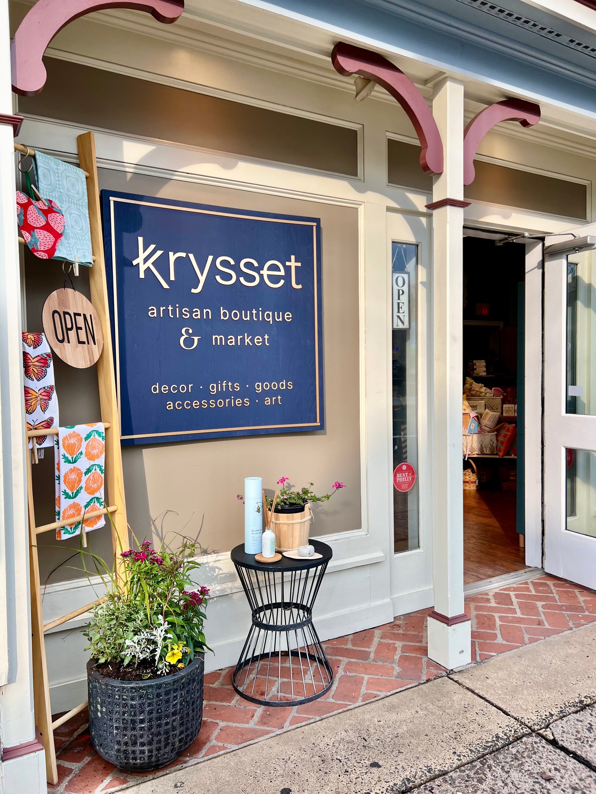 krysset artisan boutique and market at 6 south main street in yardley bucks county pennsylvania