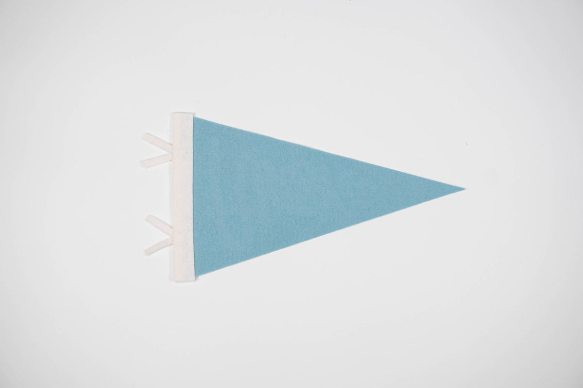 Custom city / state / location pennant: Turquiose / I understand the current lead time for my order