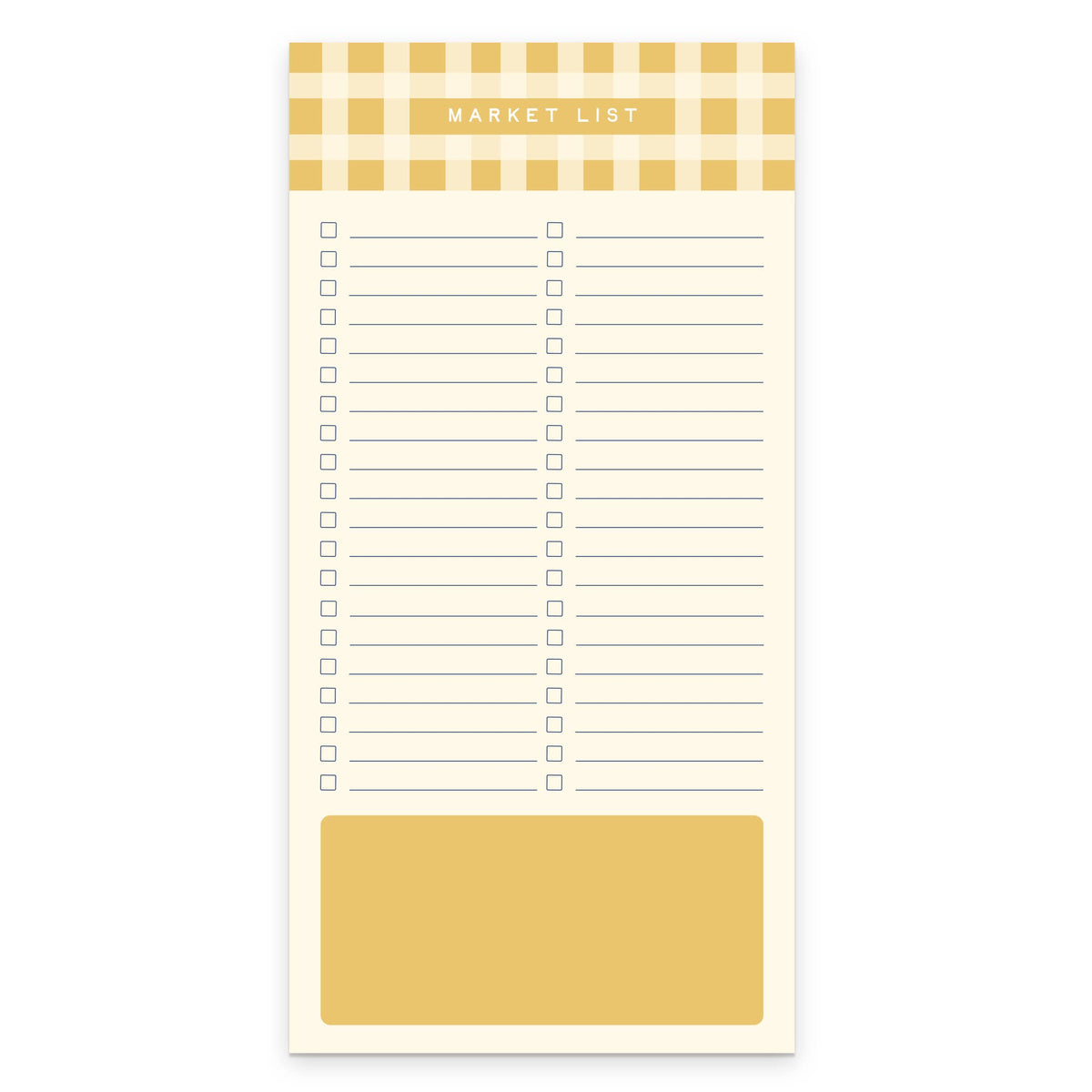 Gingham Market List