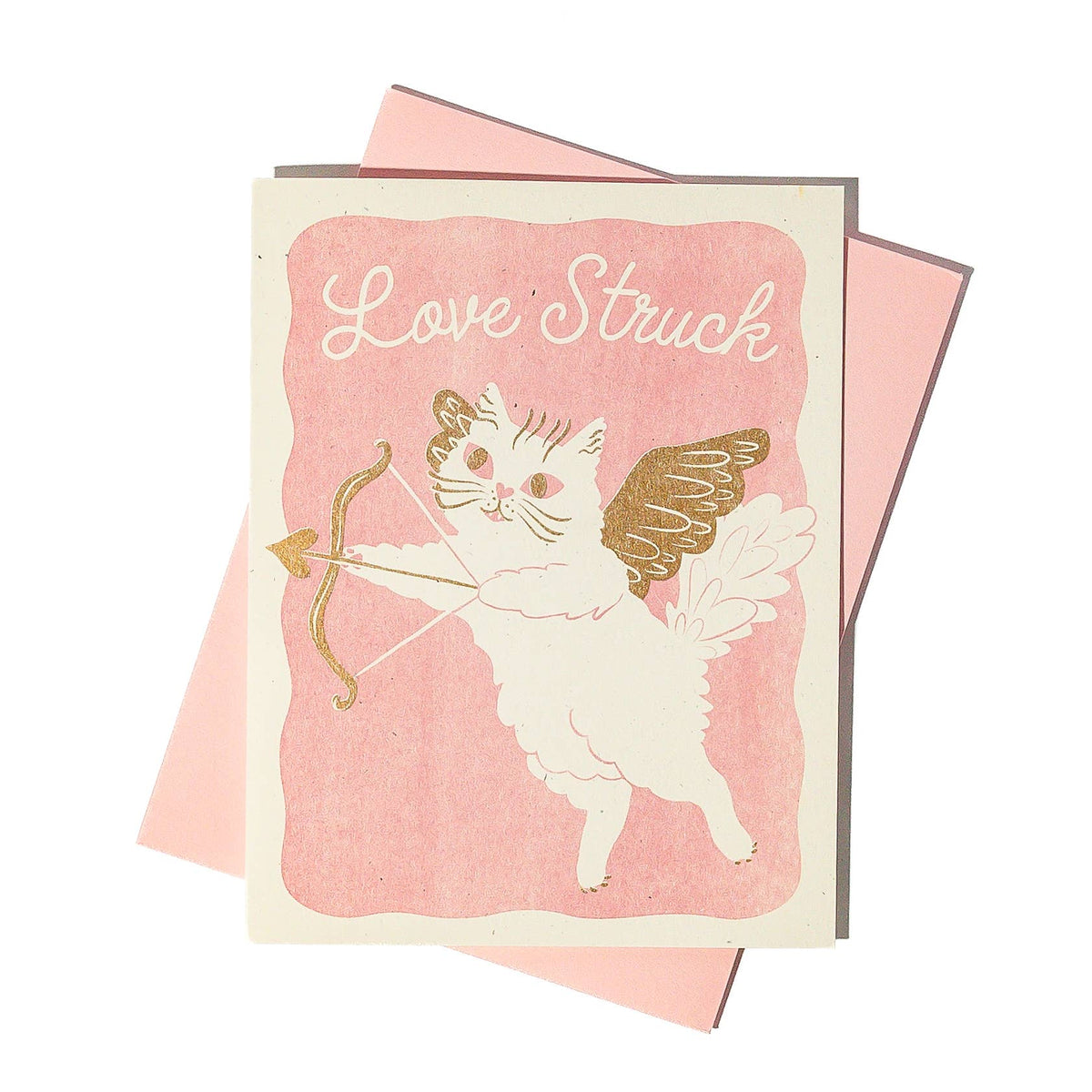 Love Struck Cat Card
