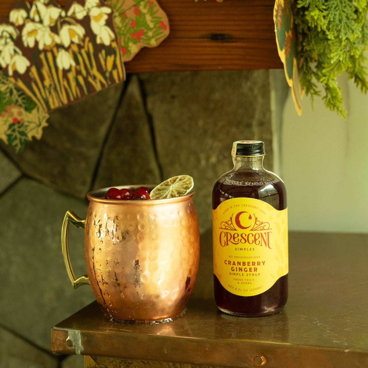 Cranberry Ginger Simple Syrup