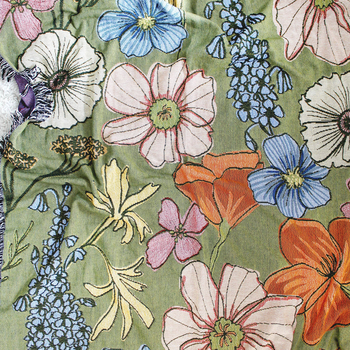 Wild Flowers Tapestry Blanket