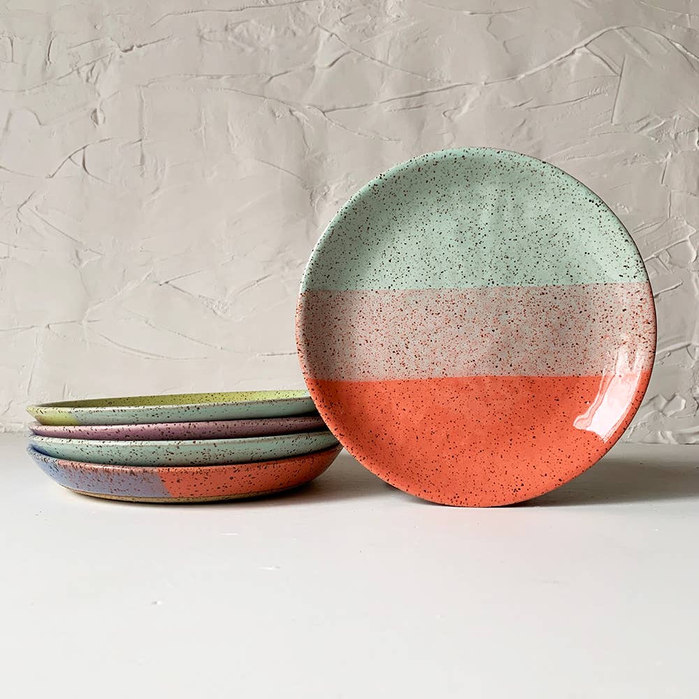 Stoneware Small Plate: Pool Party