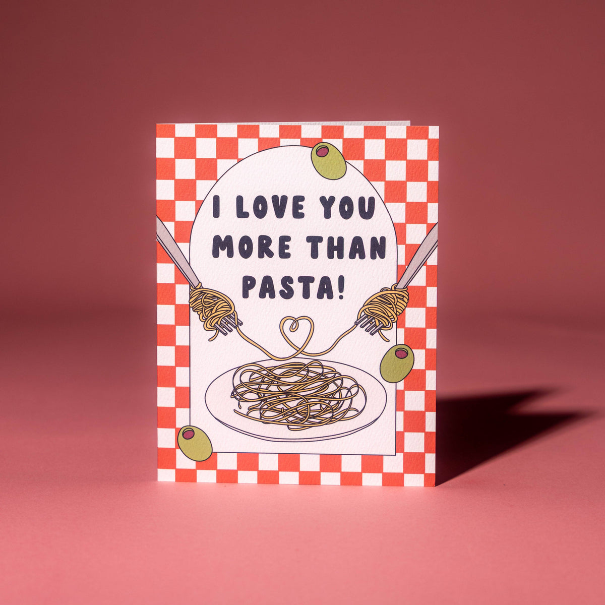 Love You More Than Pasta Card